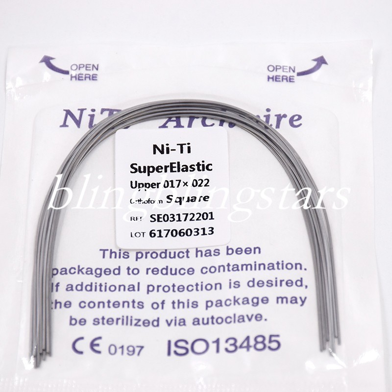 10 Pcs/Pack Orthodontic Dental Super Elastic Rectangular/Round Niti Arch Wire