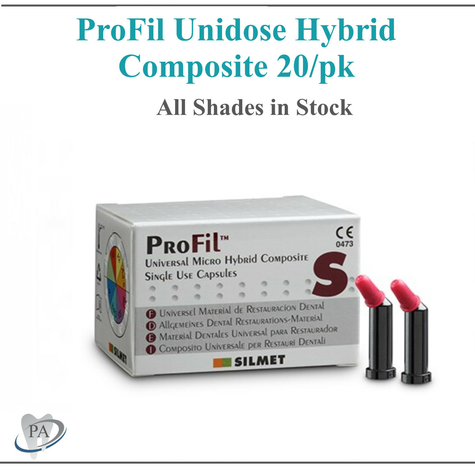 ProFil Silmet Hybrid Composite Unidose Micro 315gm 20/pk, , All Shades