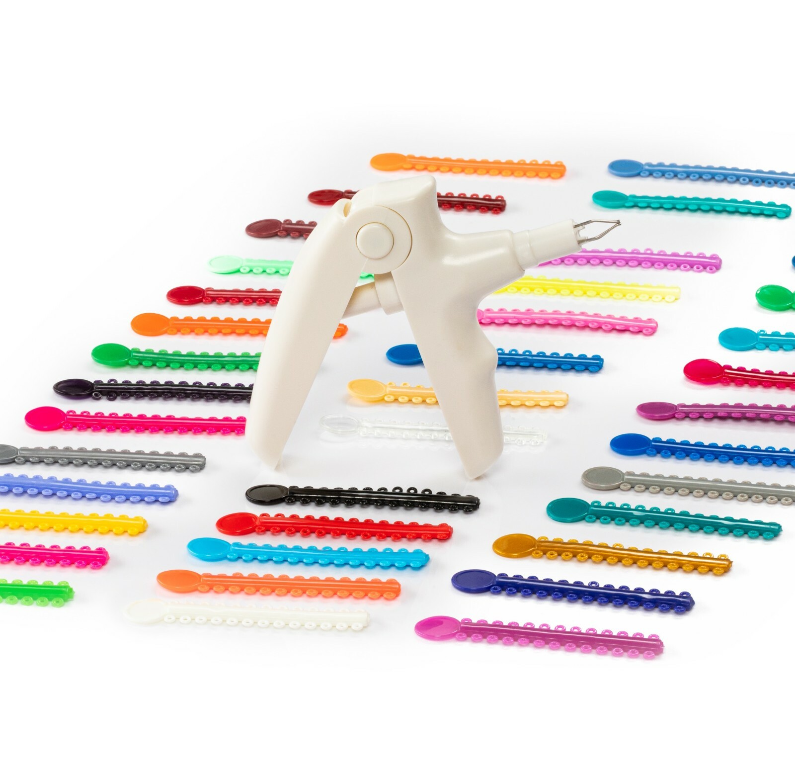 Ligature Gun & 1040 Bands Kit for Orthodontic Dental Teeth Braces Brackets USA