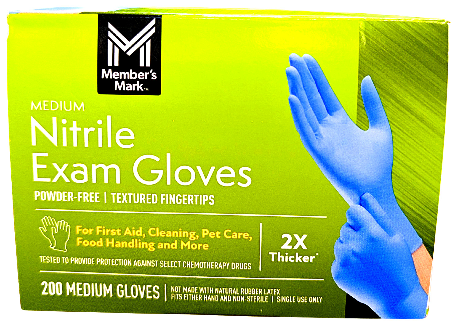 Member’s Mark Nitrile Exam Gloves Medium 200 Count