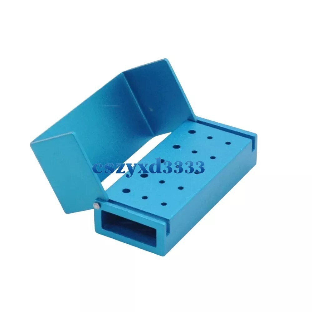Dental Bur Holder Block Disinfection Box 10/15/16/24/30/56/100/142/152 Holes