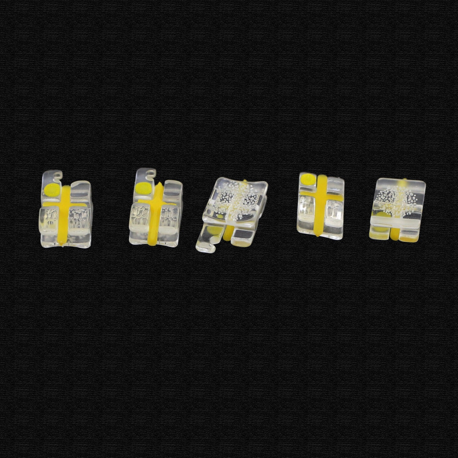 Orthodontic Bracket Sapphire Monocrystalline Braces Ceramic ROTH 022 345 Upper