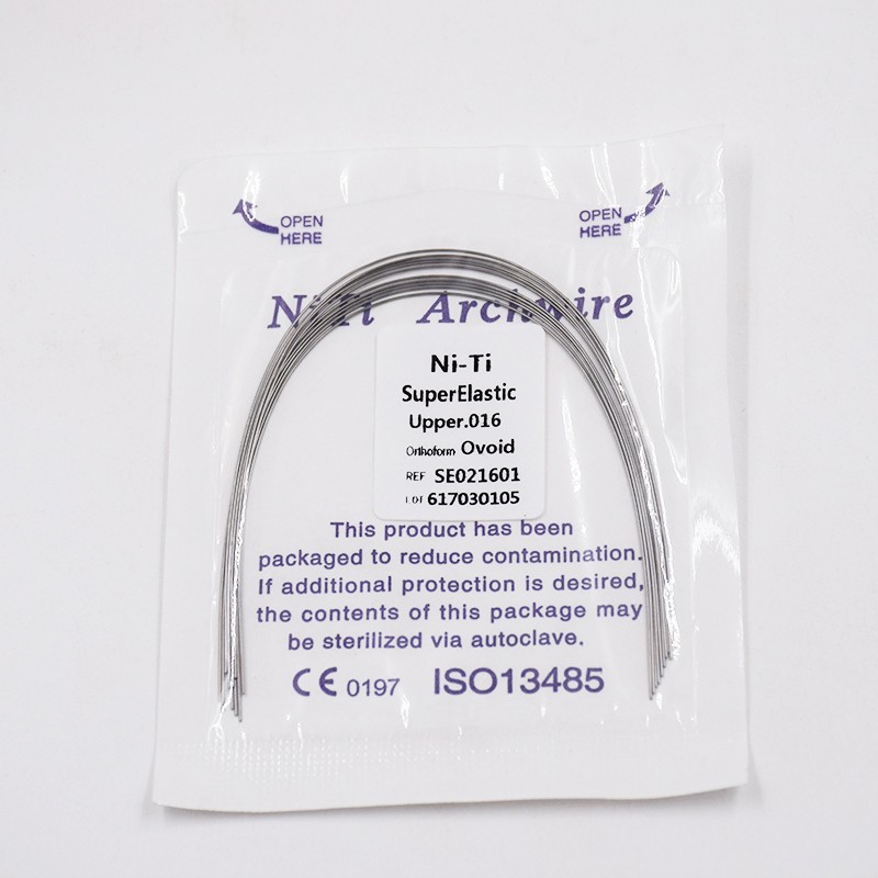 10 Pcs Dental Orthodontic Super Elastic Niti Arch Wire Round 012-020 Upper Lower