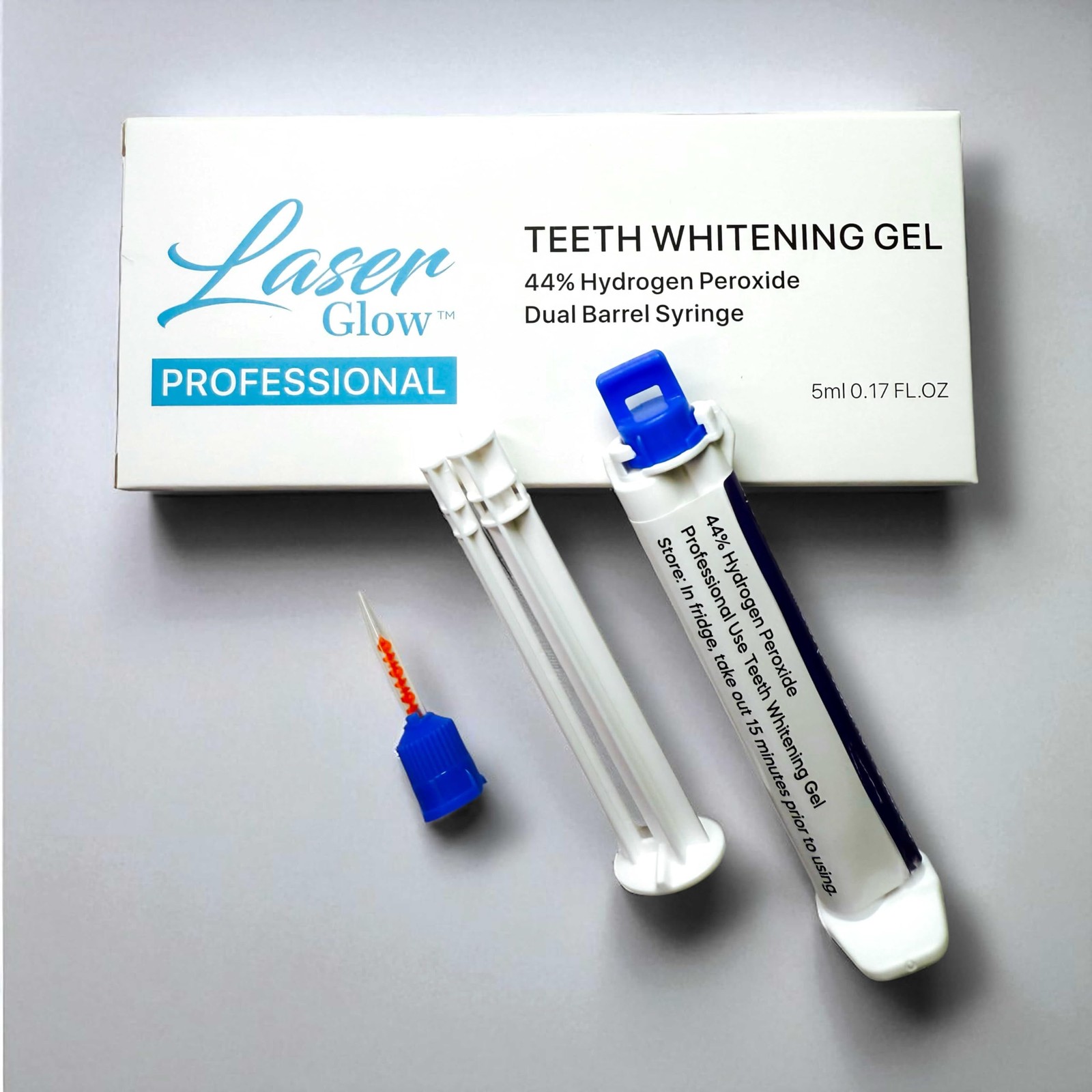 LaserGlow Professional Teeth Whitening Gel 44% Hydrogen 1 Fl Oz (Pack of 1)