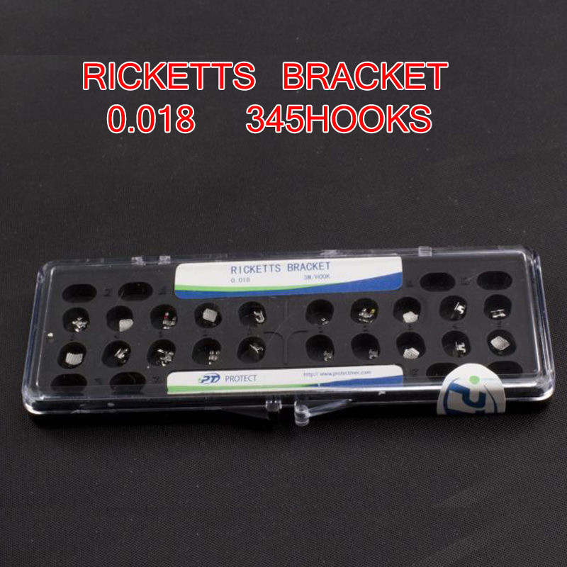 CE FDA Certified Dental Orthodontic Ricketts Bracket 0.018 Mental 20pcs/pack US
