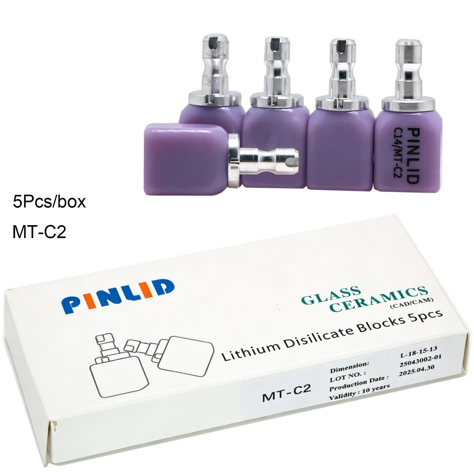 US C14 MT Dental Glass Ceramic Lithium Disilicate Block CEREC inLab fit Emax CAD