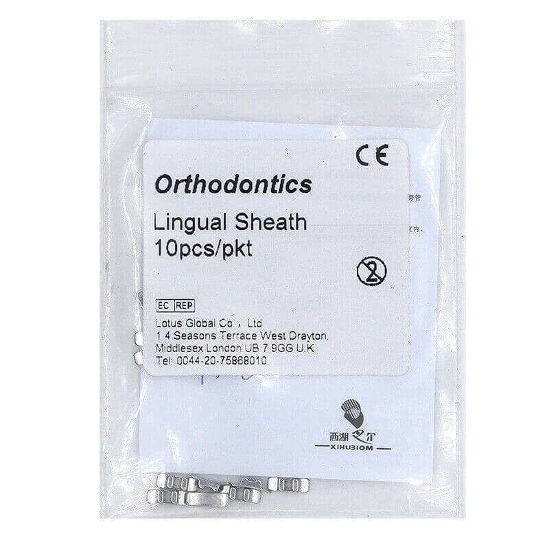 10kits Dental Orthodontic Stainless steel Lingual Sheath without hook 10pc/kit