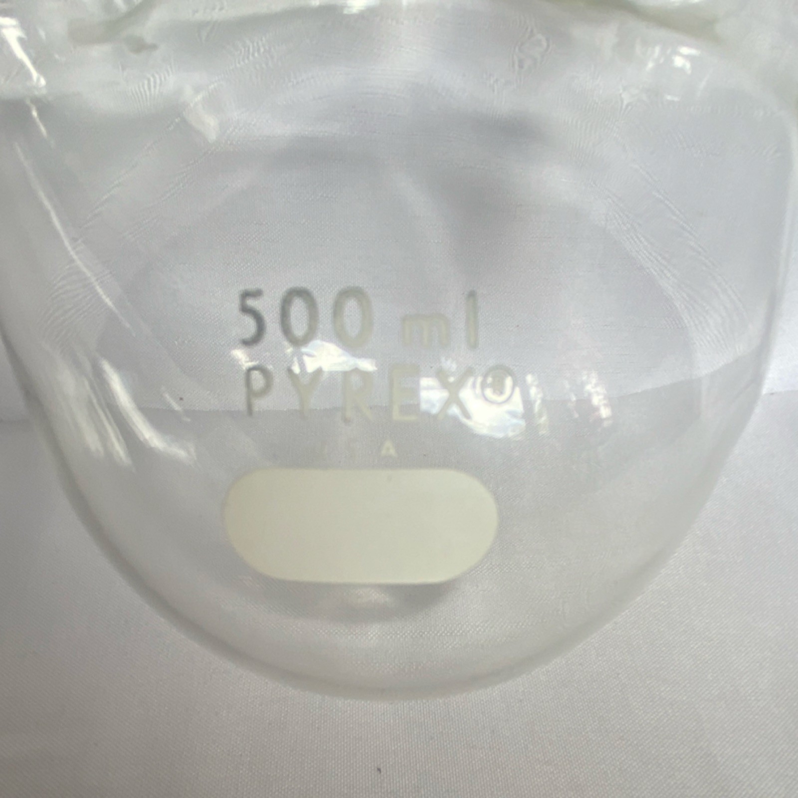 PYREX 500ml Three Neck Round Bottom Flask Borosilicate Glass Laboratory