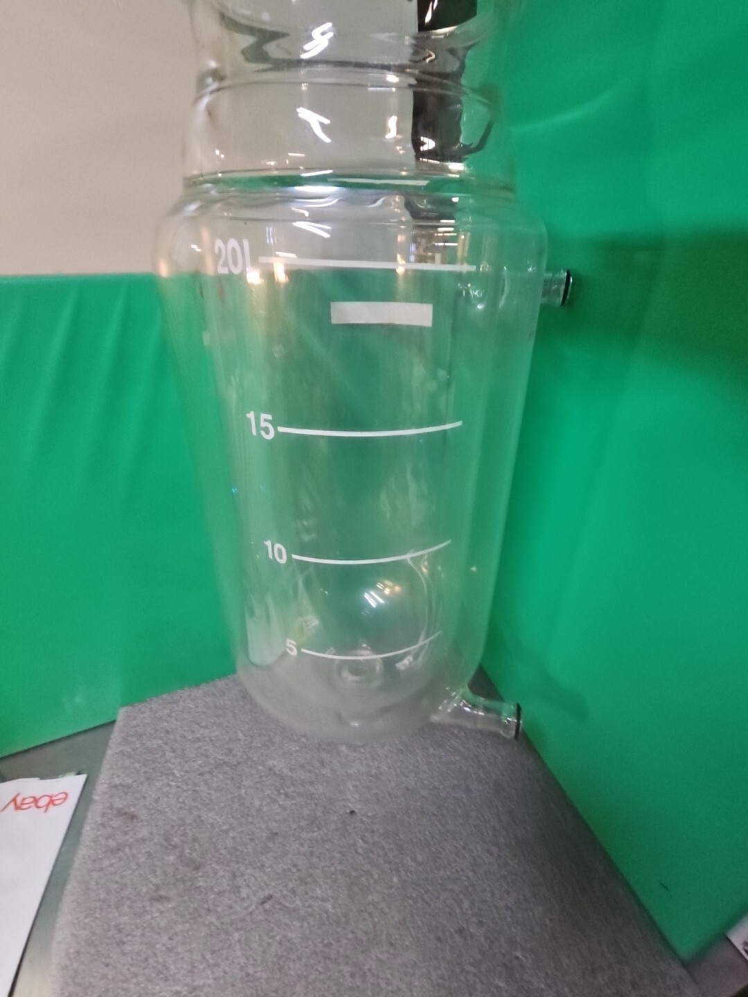 ACE GLASS 20L Jacketed Process Reaction Vessel | 5 Psi Max Pressure Reactor