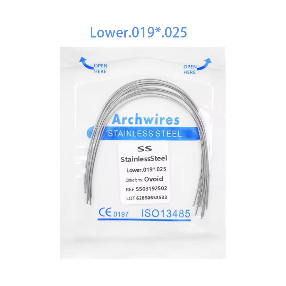 Dental Orthodontic Stainless Steel Wire Rectangular Arch Wires Ovoid 10pcs/pack