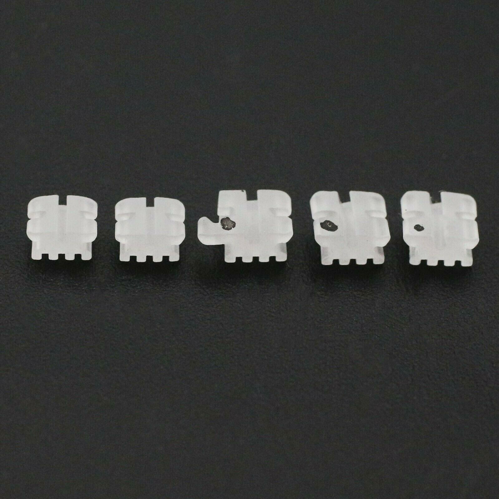 20 Pcs Dental Orthodontic Ceramic Brackets Clear Braces Roth/MBT 022 Hooks 3-4-5