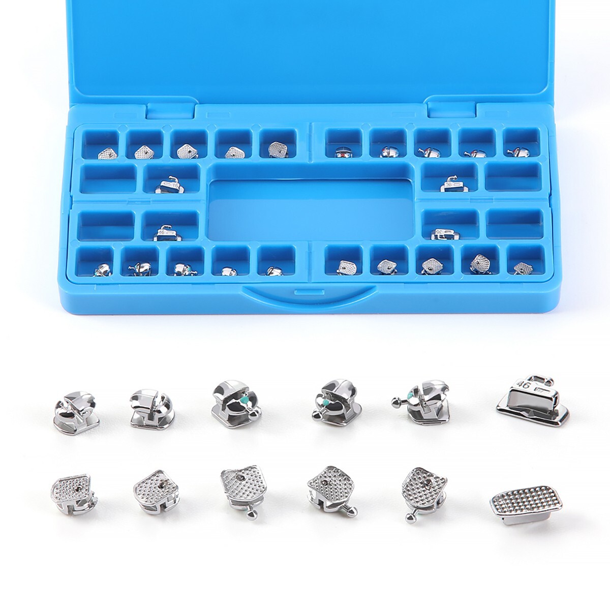 Dental Orthodontic Spherical Self-Ligating Bracket Braces Roth.022 Hooks 3-4-5