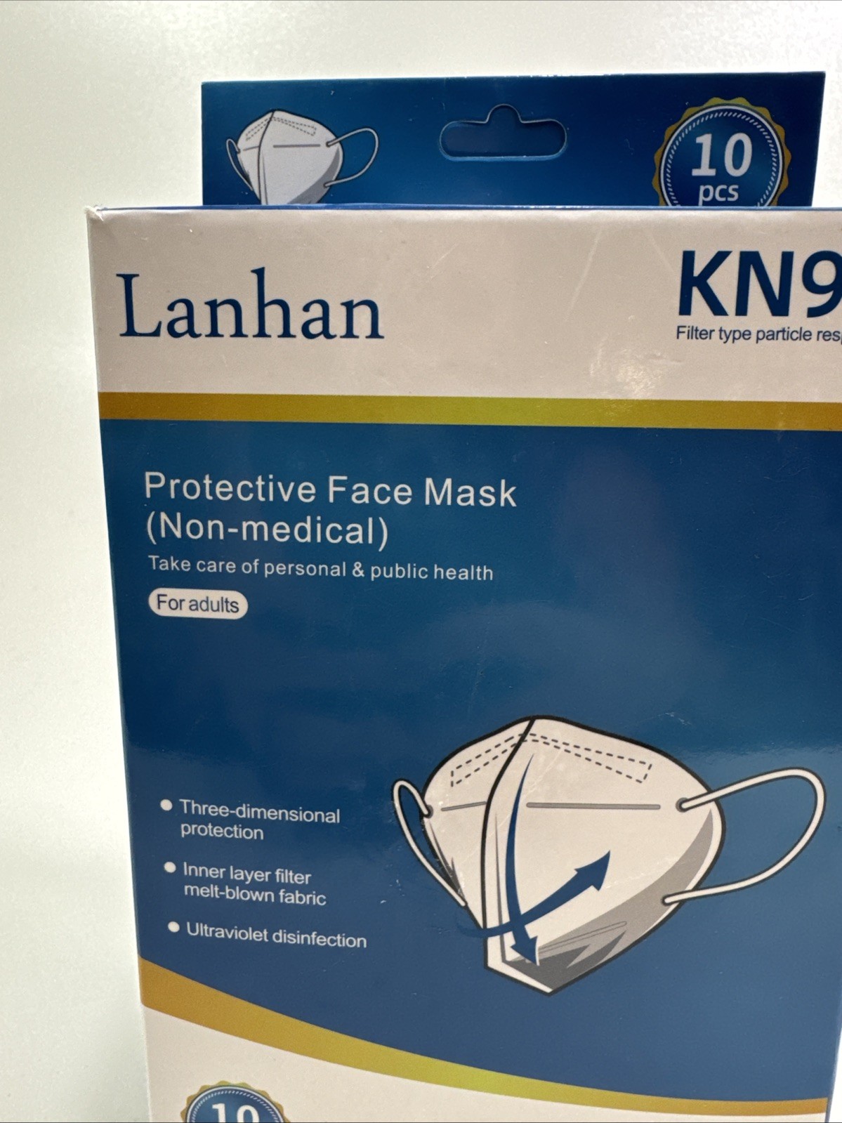 10 Pack 95-KN Masks Respirator Mouth Protective KN95 Face Mask Non Medical Adult