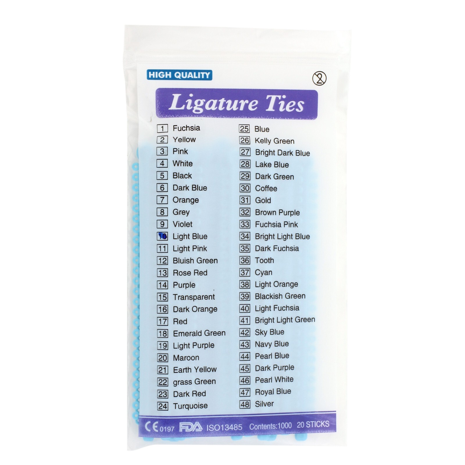 1000 Orthodontic Ligature Ties Elastic Rubber Band Ligadura Ortodoncia Bracket