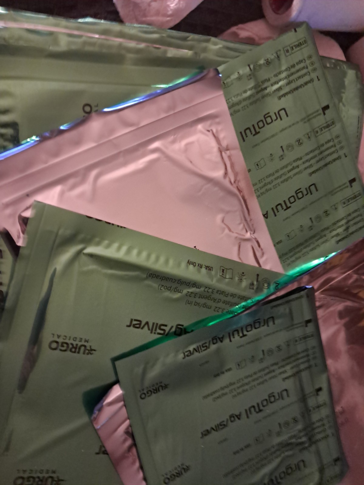 UrgoTul AG Silver Sterile Dressing 10cm x 12cm ( 508393) 1box=10 Pc.box Per Orde