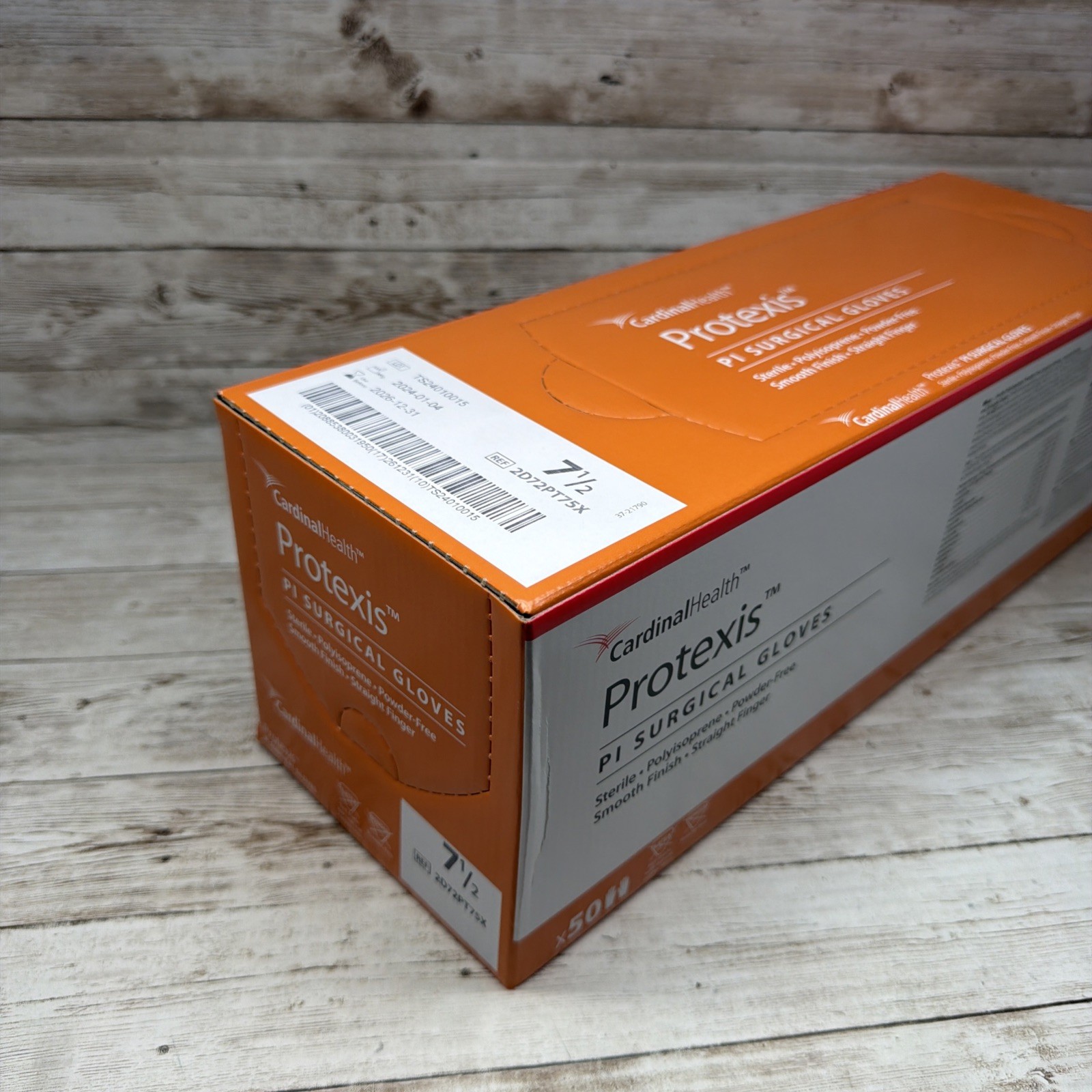 Protexis PI Surgical Gloves *1 CASE 200 Pair* Cardinal Size: 7.5 Exp: 12/26