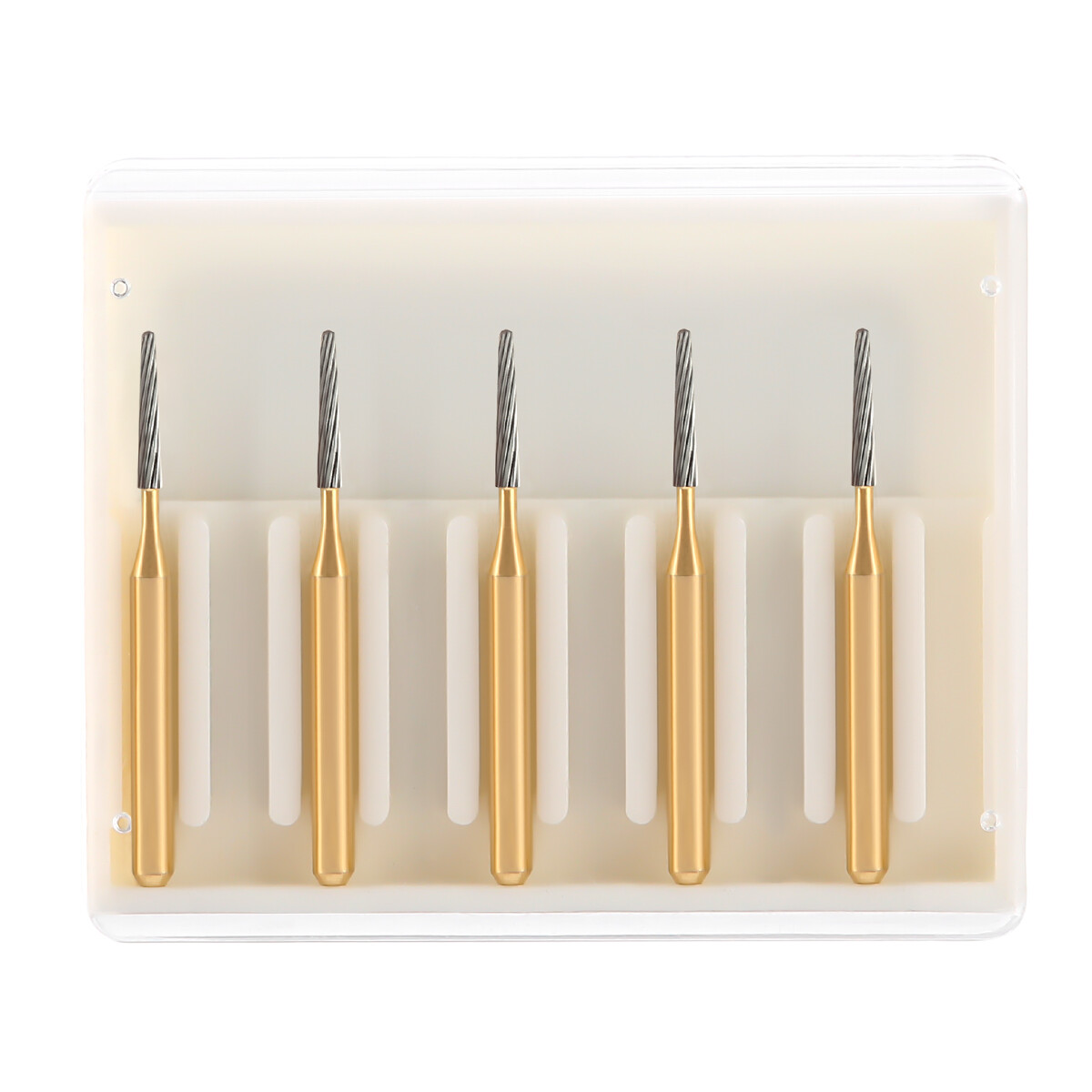 AZDENT Dental FG Tungsten Carbide Burs Dills Round Type For High Speed Handpiece
