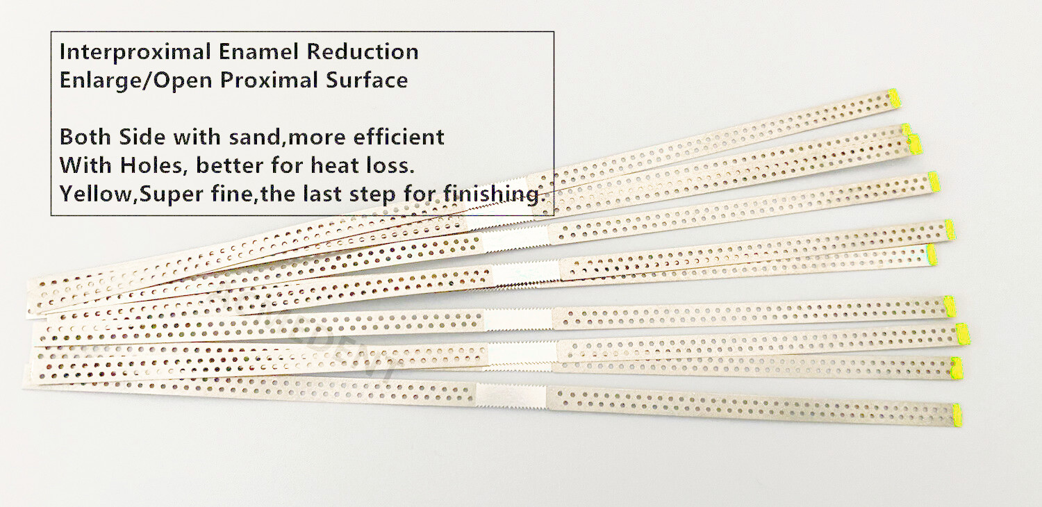 Dental Stainless Steel Diamond Polishing Finishing Strips Double Sided 3.7mm