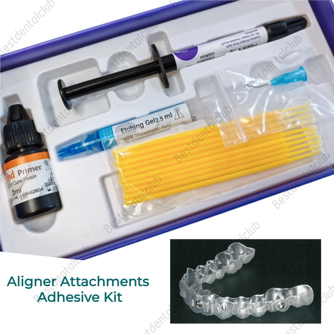 Dental Light Cure Orthodontic Adhesive Paste Kit for Aligner Attachments
