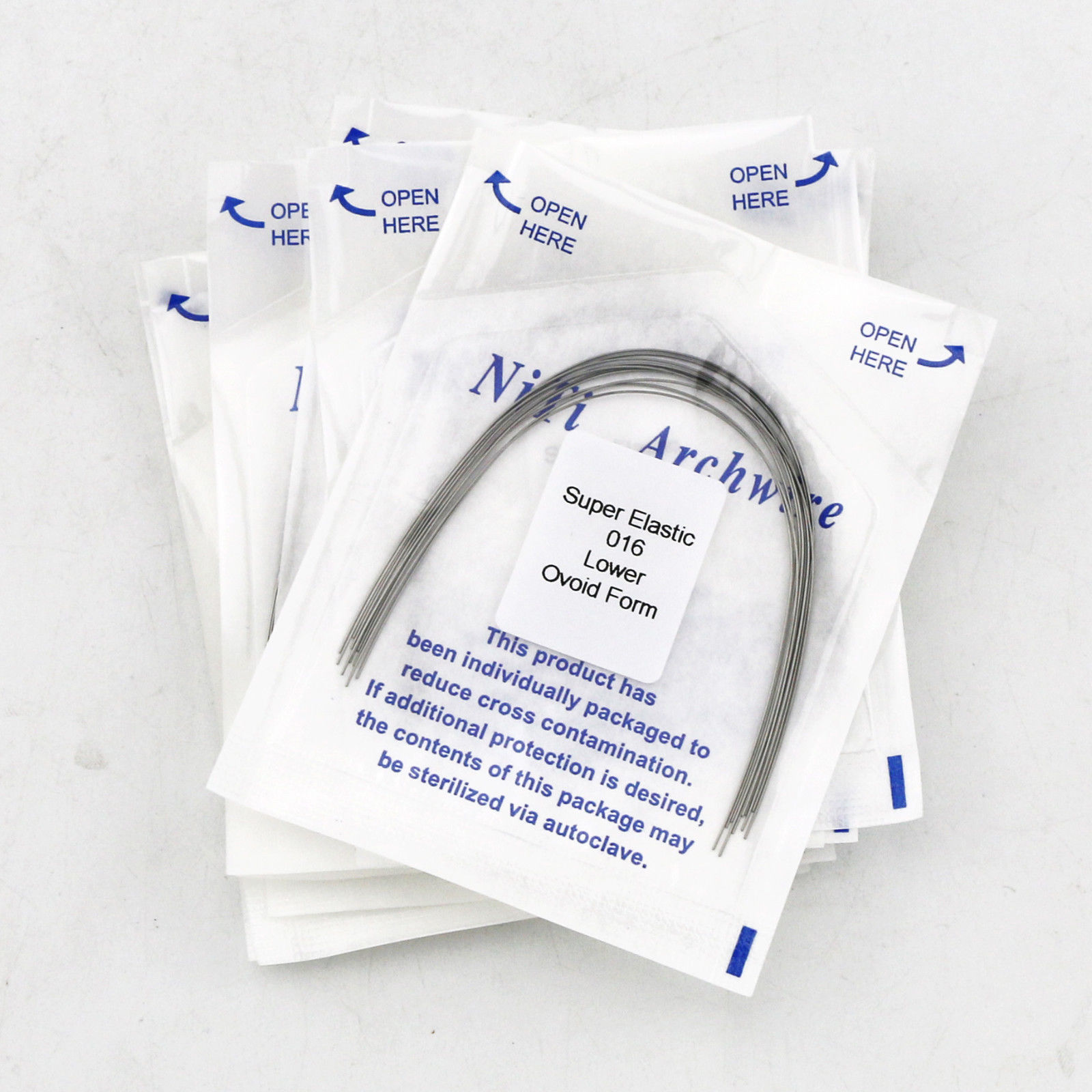 5 Pack Dental Orthodontic Niti Arch Wire Round Super Elastic Upper Lower 012-020