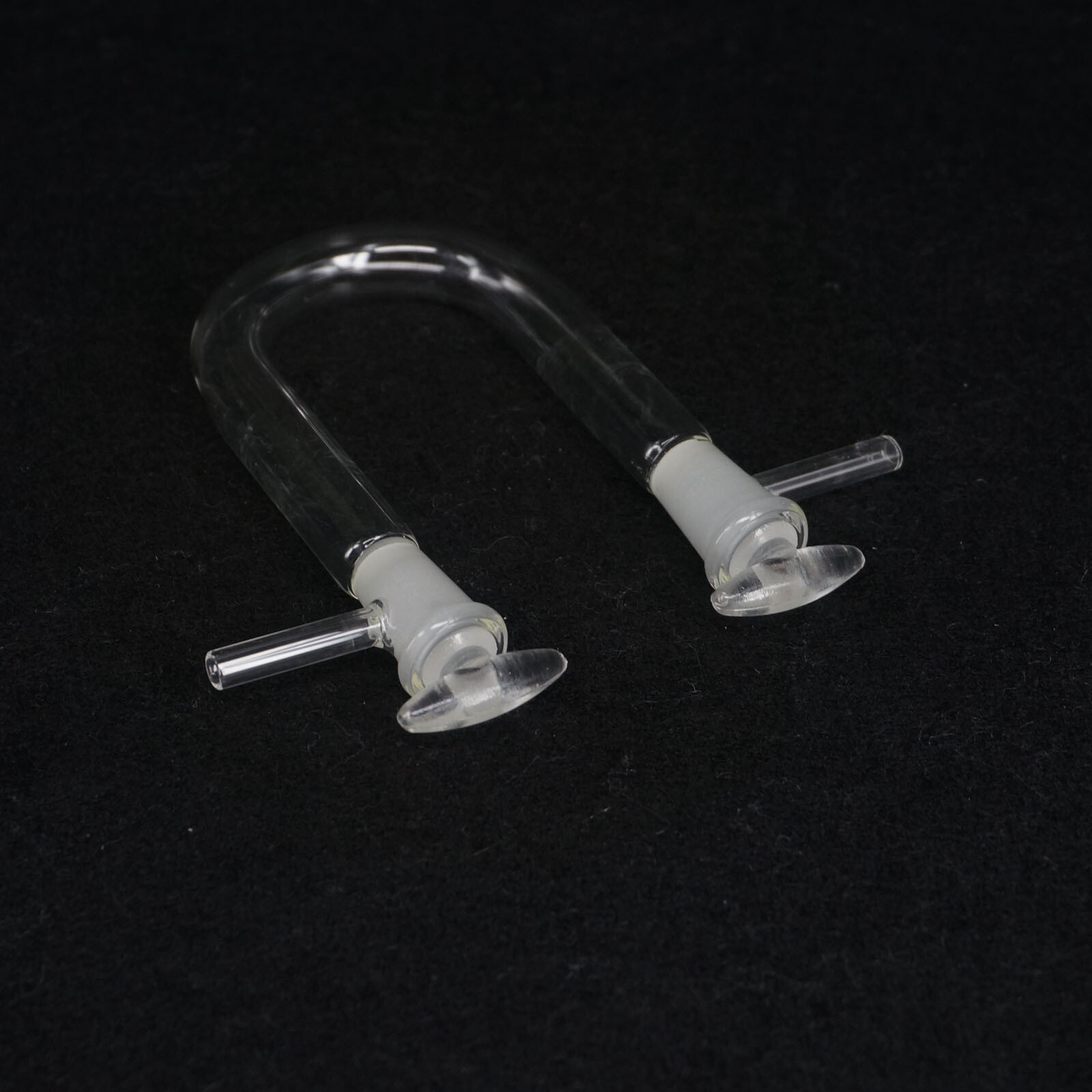 O.D 13/15/18/20mm Drying Glass Tube Adapter U shape With Stopper Side Arm Lab