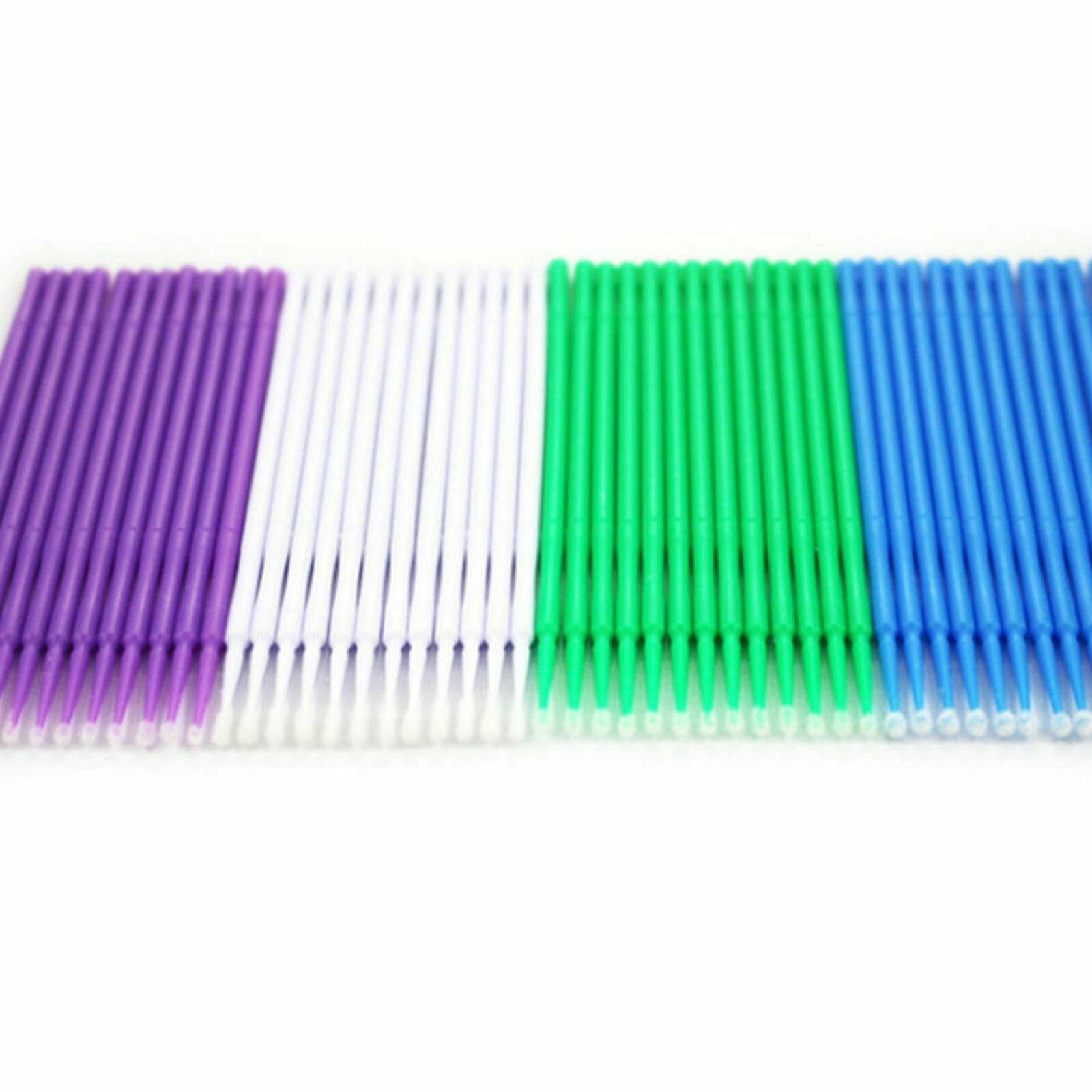 100×Dental Microbrush Disposable Bendable Applicators Tips Micro Brush Cleaning