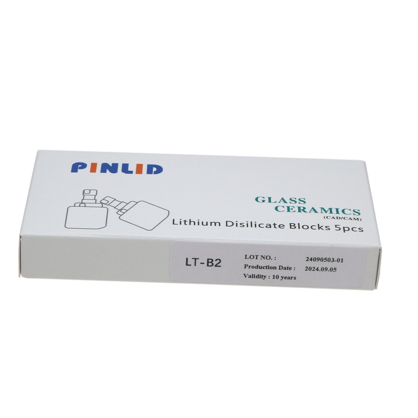 5Pcs/Box LT C14 Dental Glass Ceramic Lithium Dislicate Blocks Cerec Emax CAD CAM