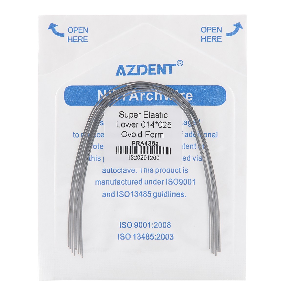 Dental Orthodontic Stainless Steel Natural Rectangular Arch Wire AZDENT 10PCS/PK