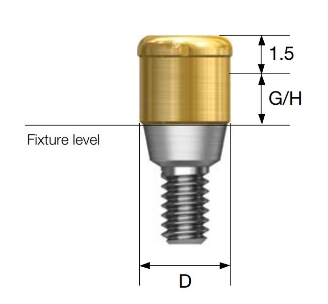 1Pcs Implant Removable Locat0r Abutment Diameter Ø3.5mm/4.5mm,For Zimmer MIS