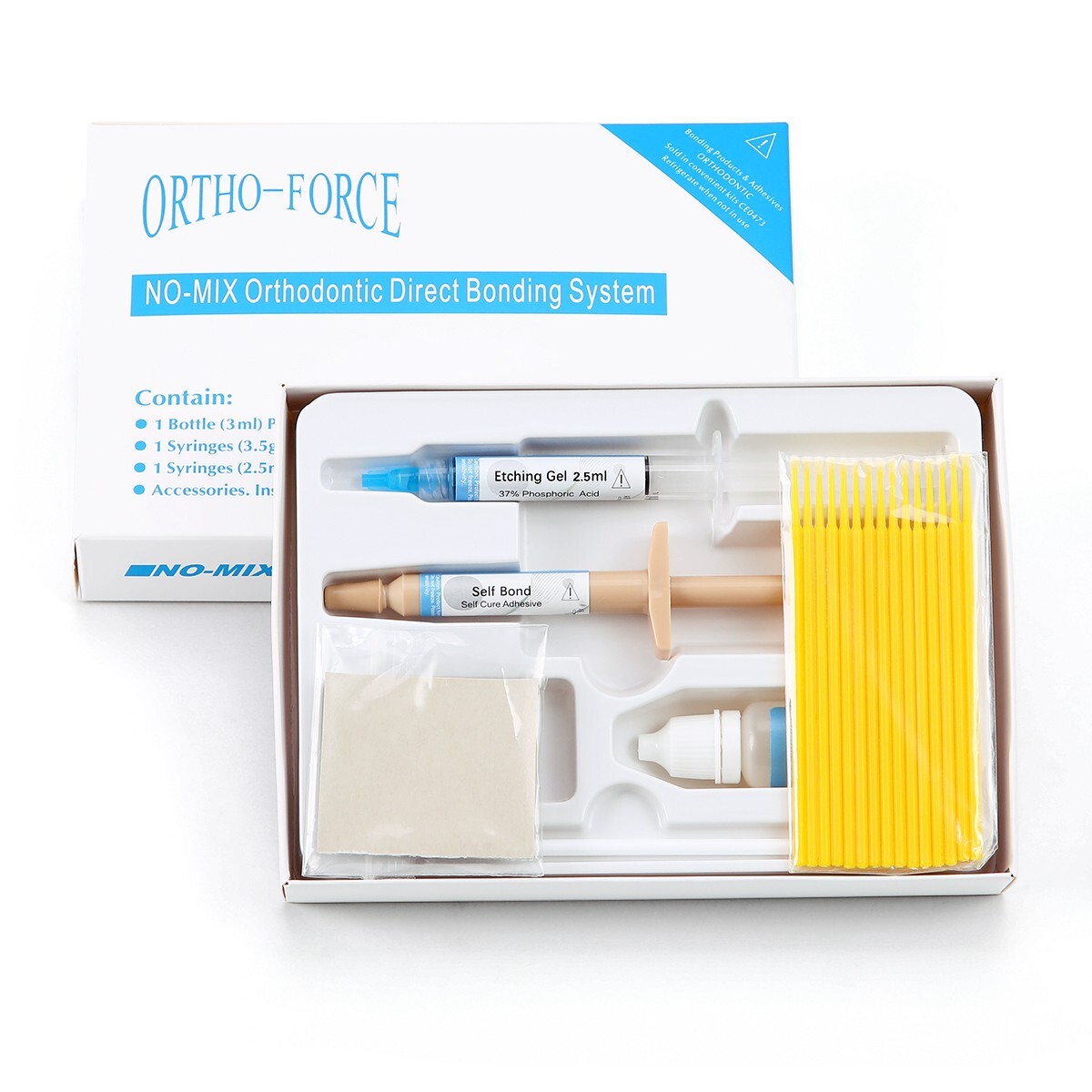 Dental Orthodontic Adhesive Resin Syringe Paste Kit Bonding For Brackets Braces