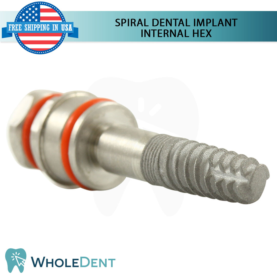 X1 Dental Spiral Int Hex 2.42mm Titanium Sterile Anodized Full Set