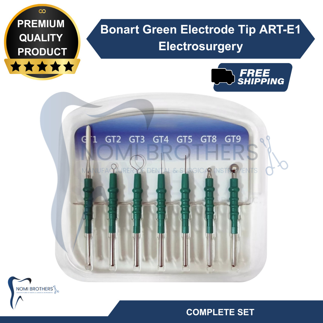 BONART 7 Assorted Dental GREEN Electrode Tips For ART-E1 Electrosurgery Medical