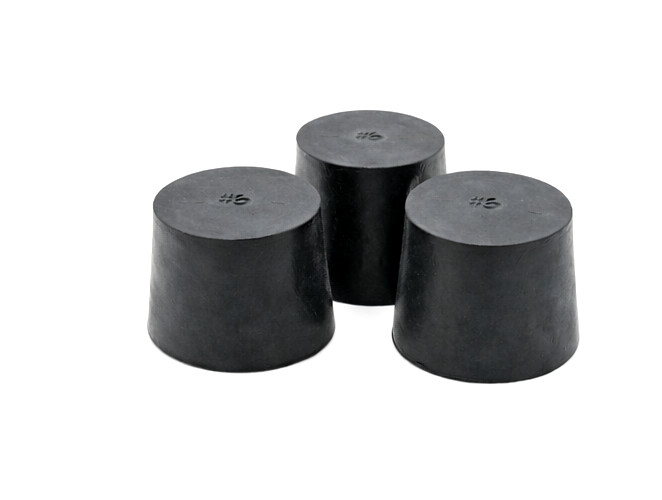 1 1/4″ Solid Black Rubber Stoppers Tapered Plug Bung Plug Various Pack Sizes