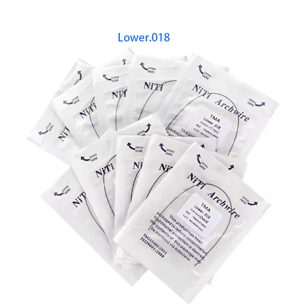 Dental Orthodontic TMA Beta Ti-Mo Alloy Round Arch Wires Ovoid