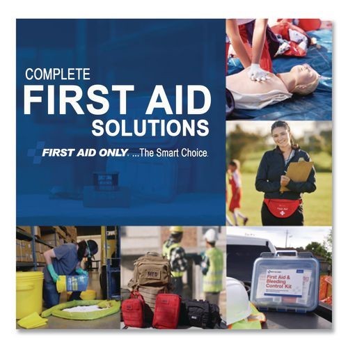 First Aid Only Lightweight Nitrile Gloves, One Size Fits Most, Clear, 2/Box