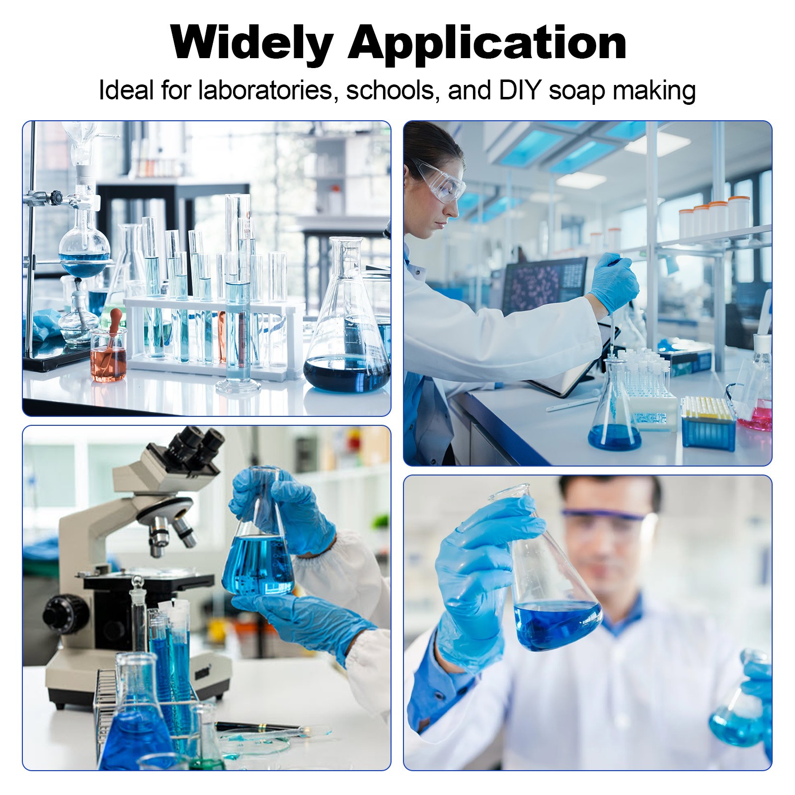 1000mL Lab Vacuum Filtration Flask Glass Filtration Device Kit Base Funnel Clamp