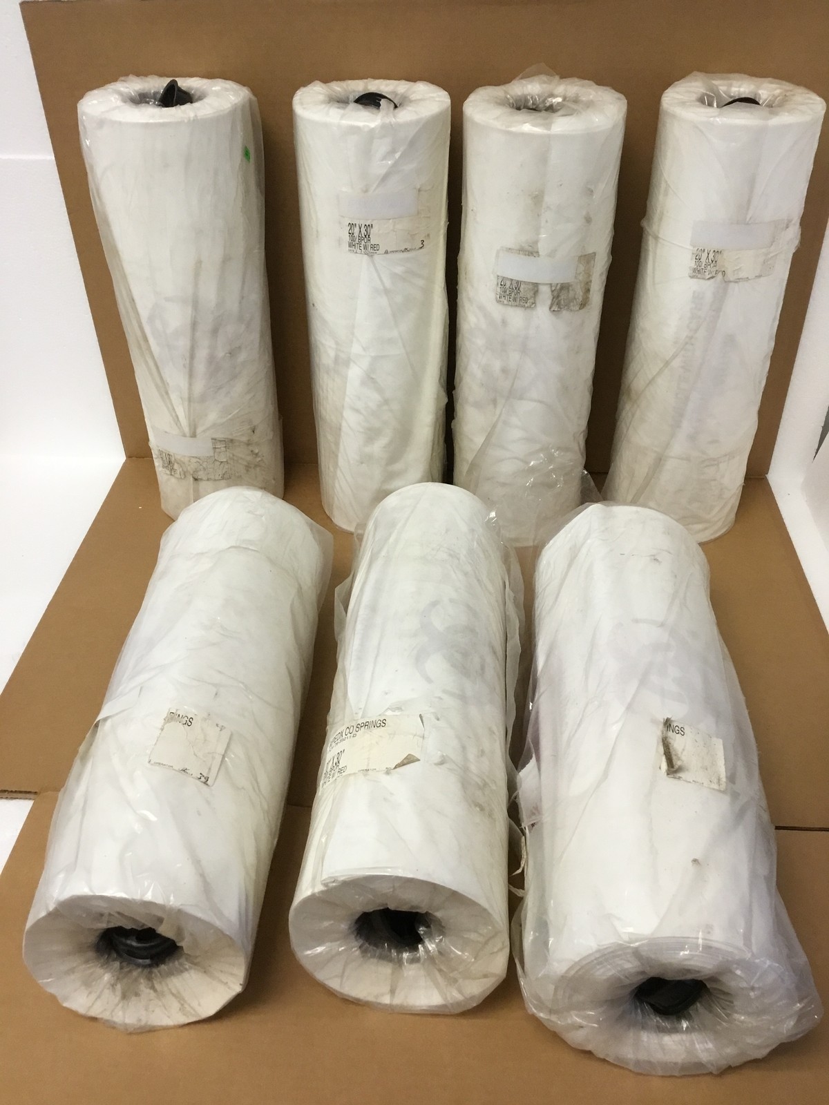 NEW 20″ x 30″ Biohazard Waste Bags White Red Heavy Duty 100 Bags/Roll FREE SHIP