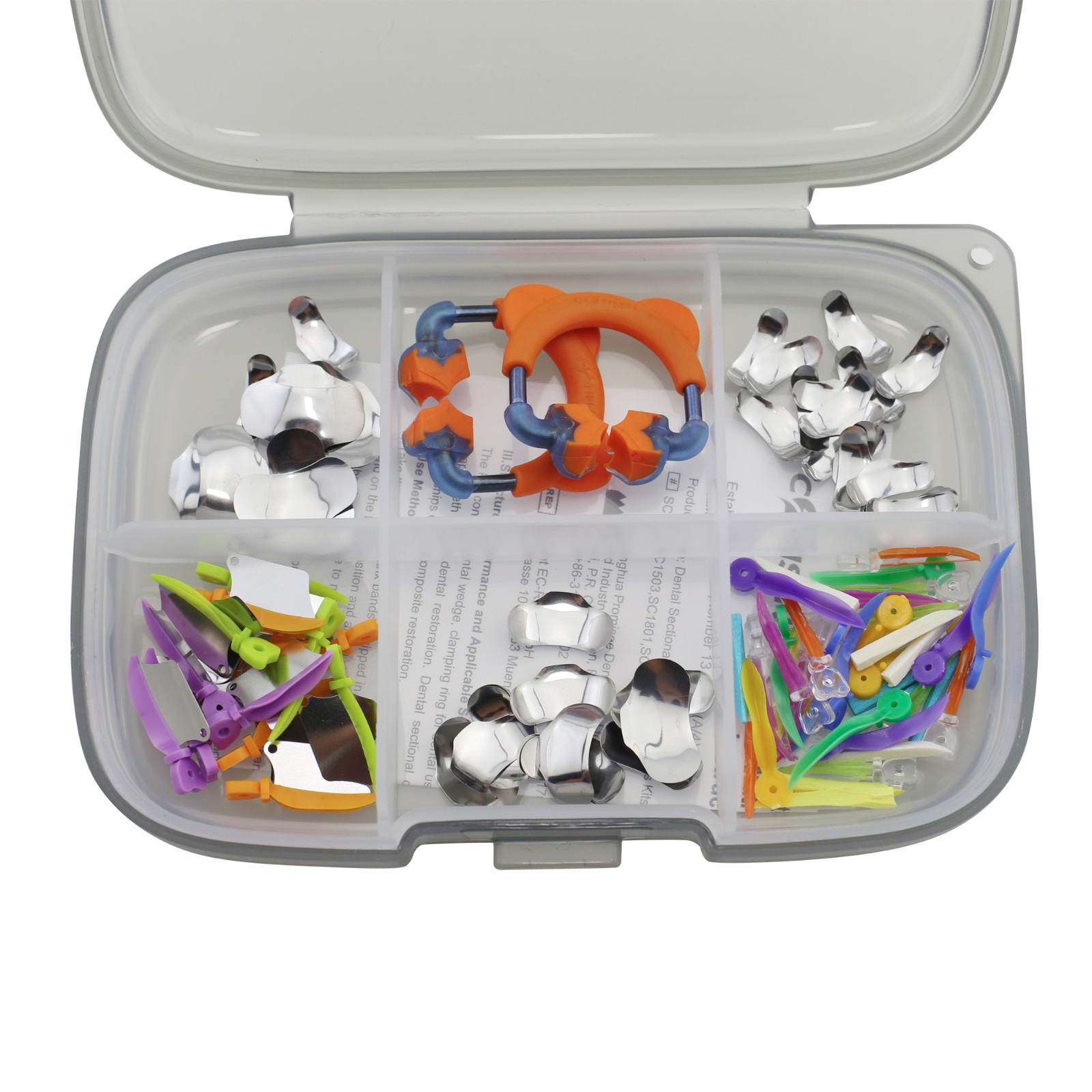 Dental Sectional Contoured Matrices Kit Matrix System Bands Niti Clamping Rings