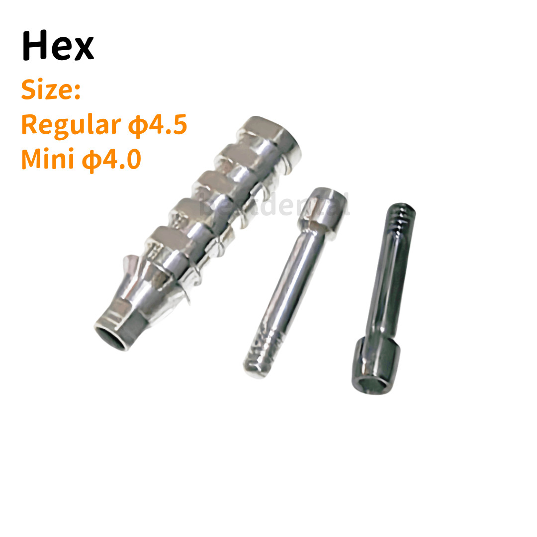 OSS HIO Dental Titanium Screws Temporary Abutment TS ∅4.0/∅4.5 HEX Type