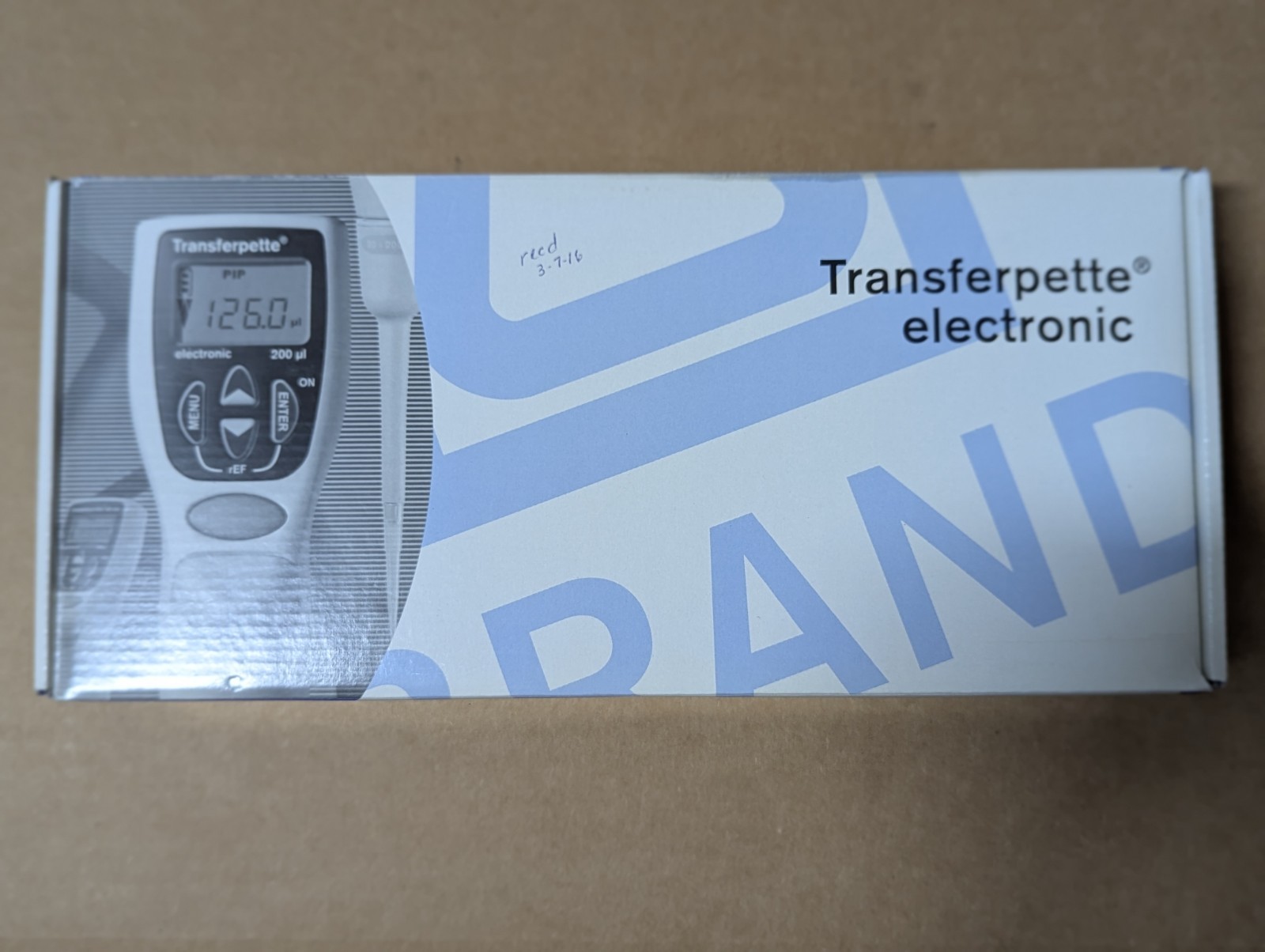 Brand Transferpette Electronic Pipette 705326, Single channel 100-1000µL. Used