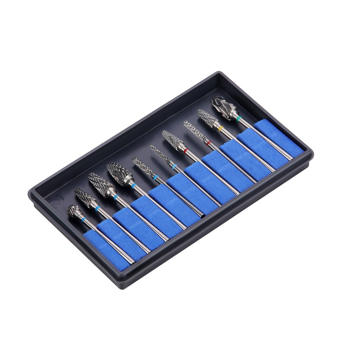 10 Pcs Dental Lab Polishing Bur Drills Tungsten Steel Carbide Burs 2.35MM