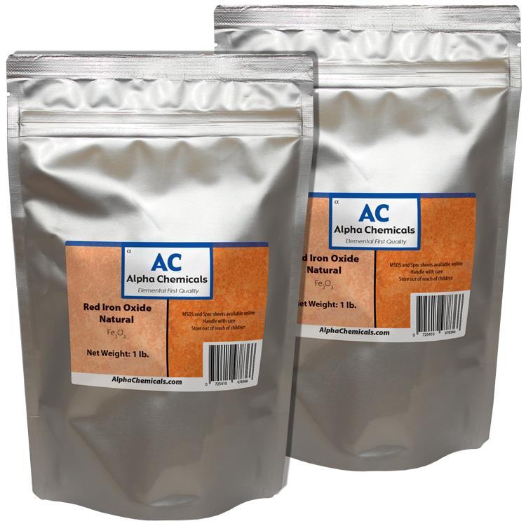 2 lb Red Iron Oxide – Fe2O3 – Natural Source