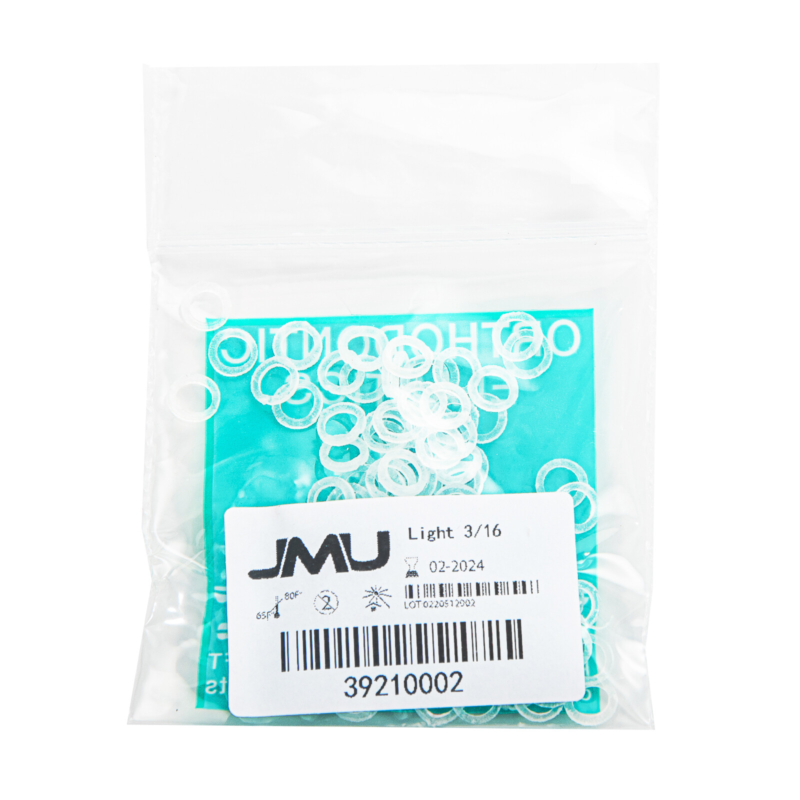 Close Teeth Gaps Orthodontic Intraoral Elastic Bands Latex-Free Made In USA