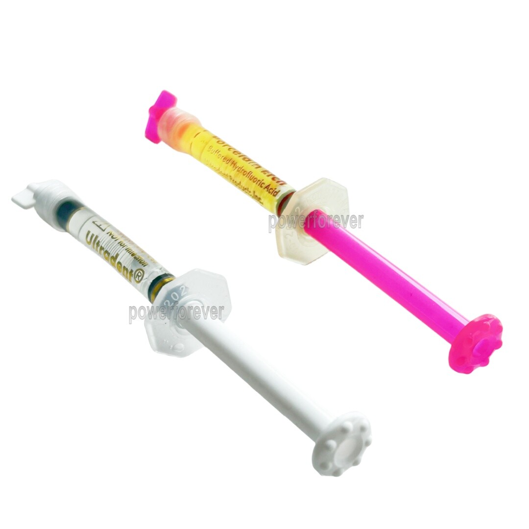 Ultradent Porcelain Etch 9% Hydrofluoric Acid Silane Dental Bond Veneer Crowns
