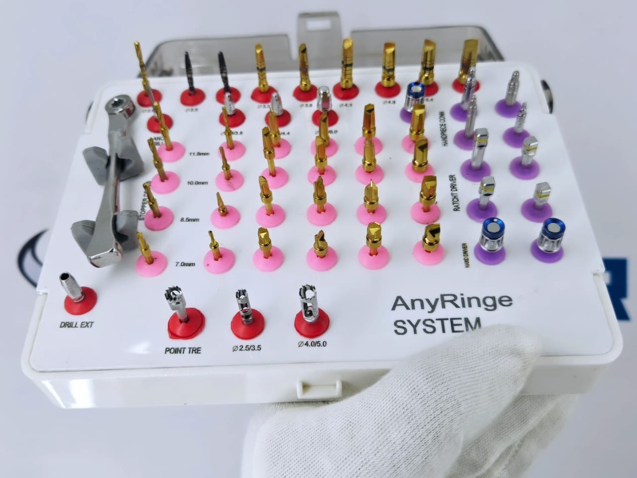 AnyRidge Dental Implant Surgical Kit Implantology Instrument Set Oral Surgery To