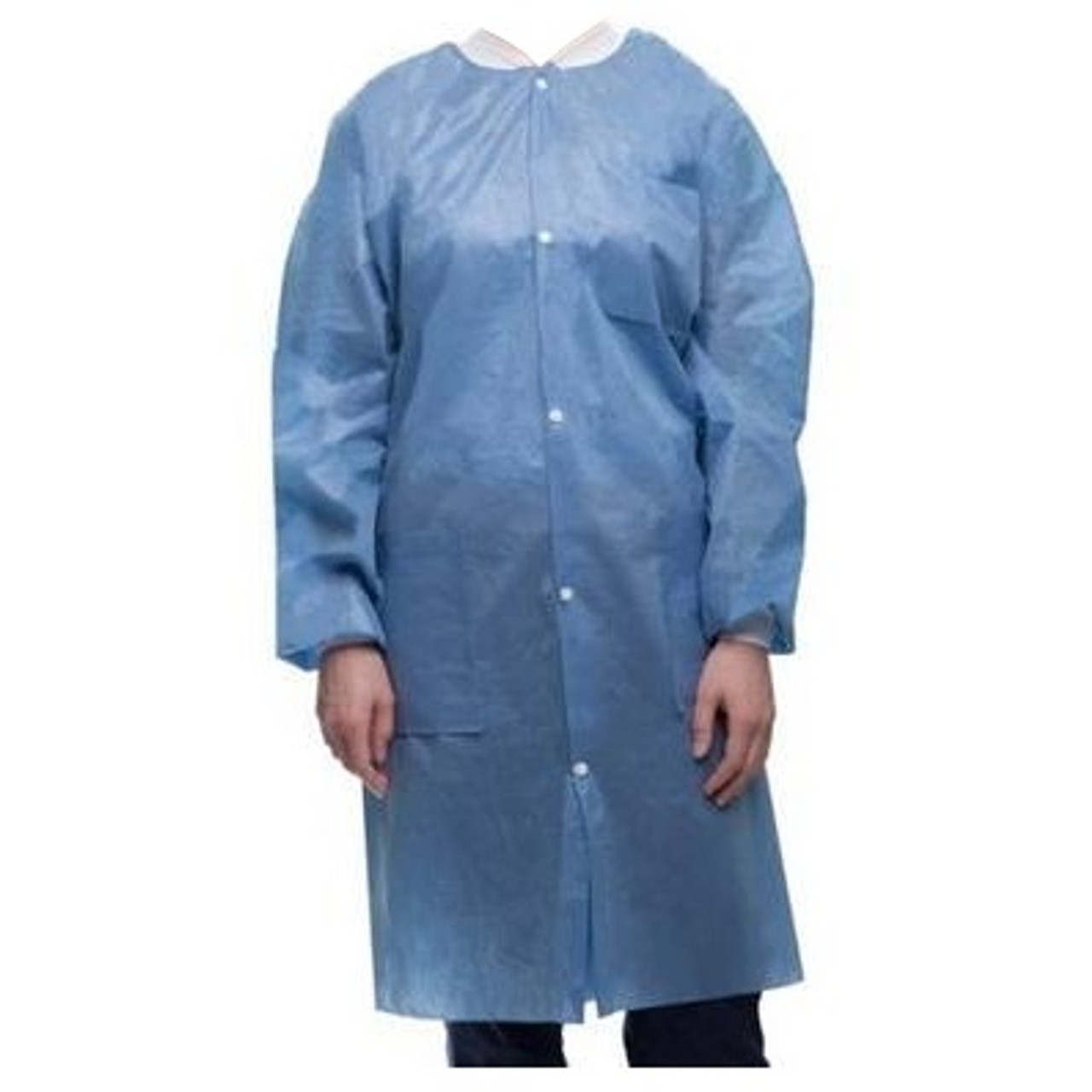 ValuMax 3560CBXS EasyBreathe Lab Coats Ceil Blue Extra Small 10/Pk