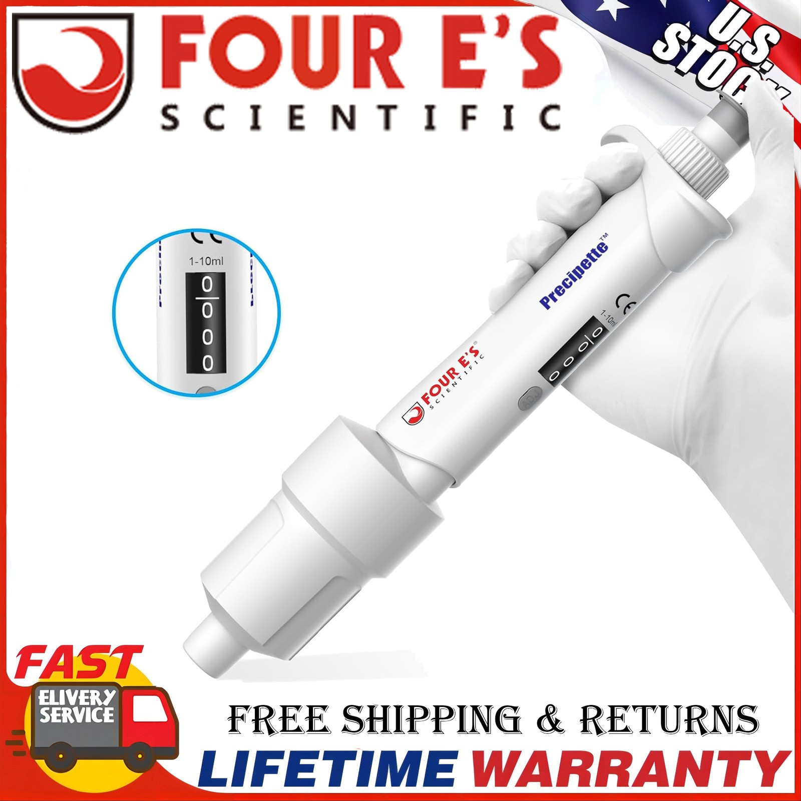 0.1ul-10ml Single Channel Pipettor Adjustable Micropipette Lab High Precision