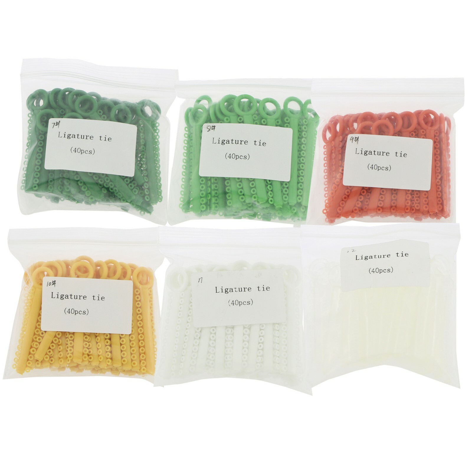 1040PCS Dental Orthodontic Ligature Tie Elastic Rubber Bands Ligadura Ortodoncia
