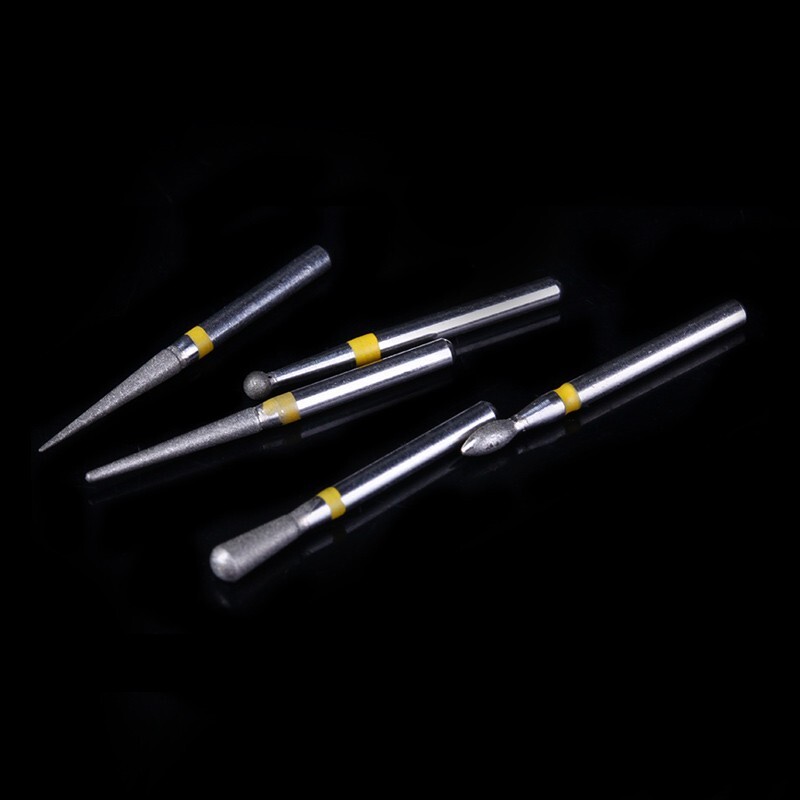 10pc Dental Diamond Burs FG-105 Composite Polishing Kit for High Speed Handpiece