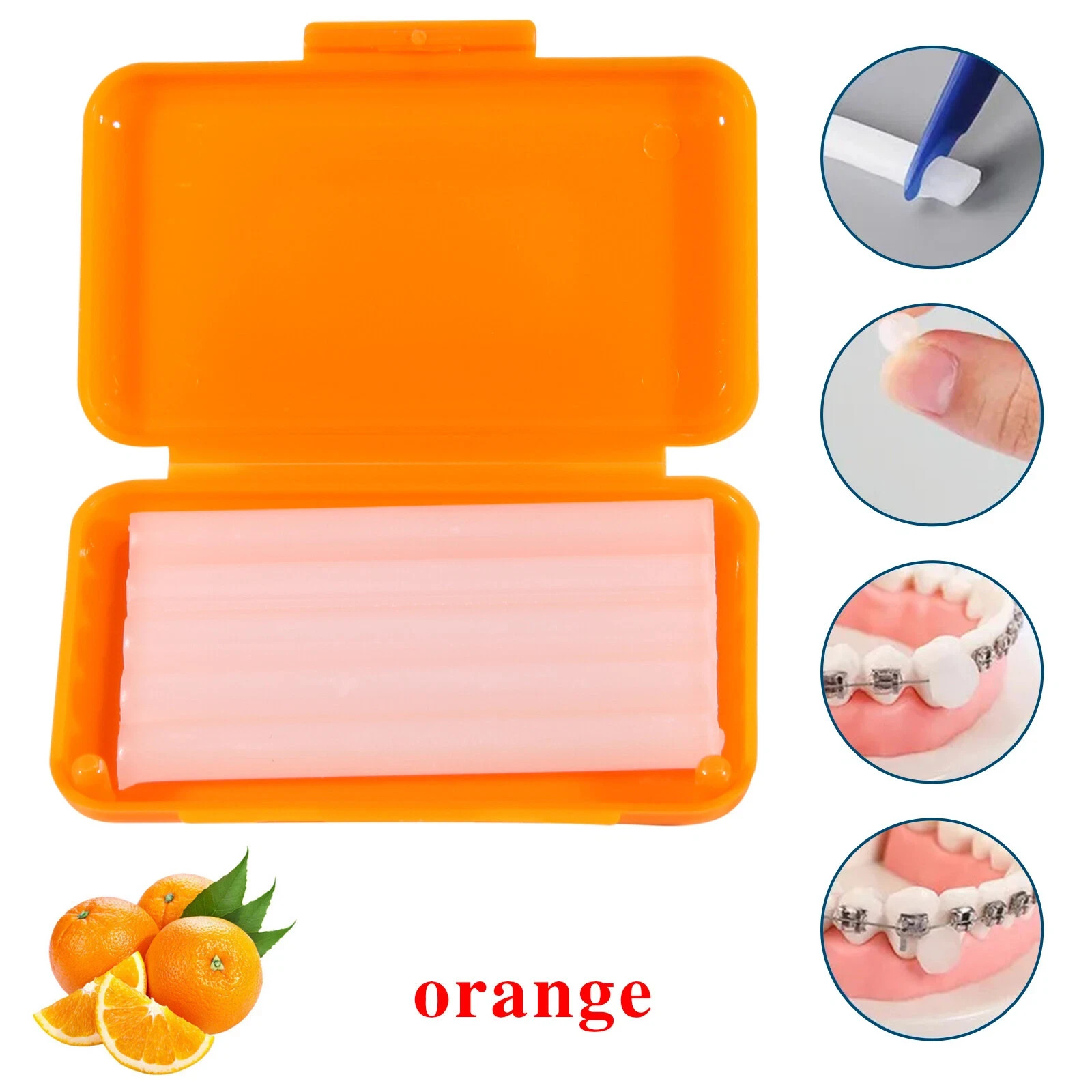 cera de ortodoncia orthodontic wax ortho braces Irritation Dental Relief 5/box